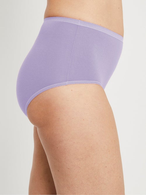 Culotte taille haute bi-extensible - lot de 4 - Afibel - Kiabi
