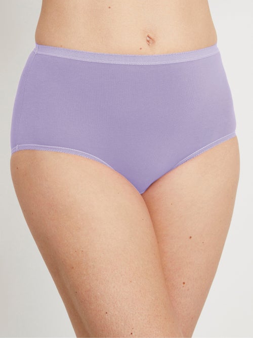 Culotte taille haute bi-extensible - lot de 4 - Afibel - Kiabi