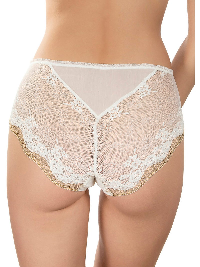 Culotte taille haute Camille Ecru - Kiabi