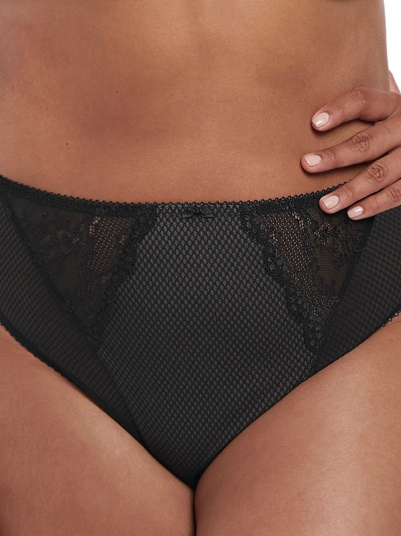 Culotte taille haute Charley Noir - Kiabi