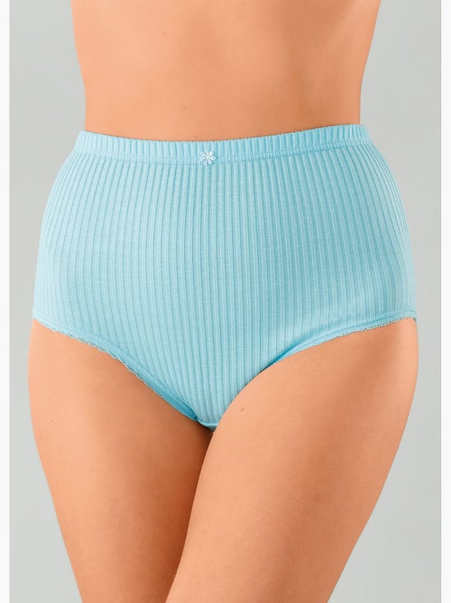 Culotte taille haute coton - lot de 4 - Afibel - Kiabi
