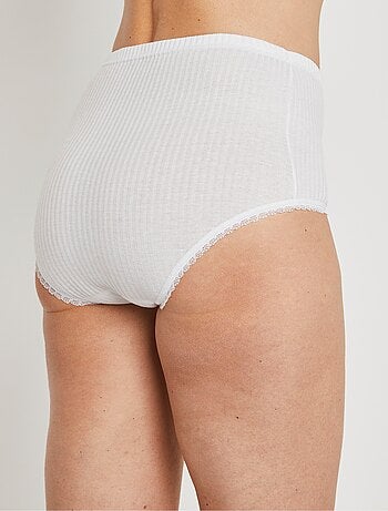 Culotte taille haute coton - lot de 4