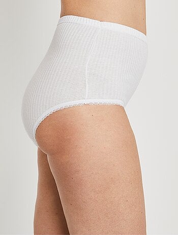 Culotte taille haute coton - lot de 4