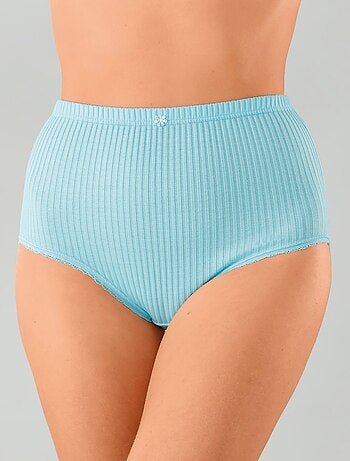 Culotte taille haute coton - lot de 4