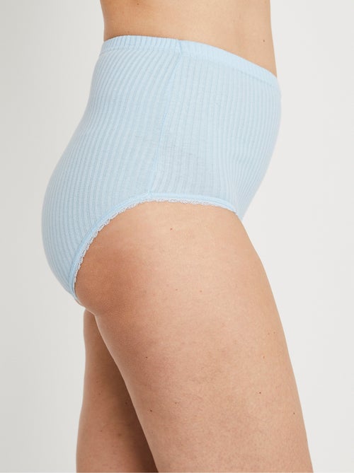 Culotte taille haute coton - lot de 4 - Kiabi