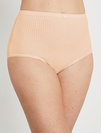 Culotte taille haute coton - lot de 4