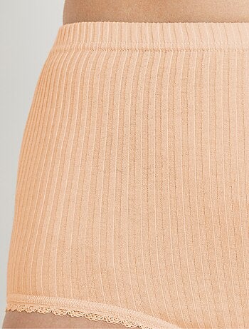 Culotte taille haute coton - lot de 4