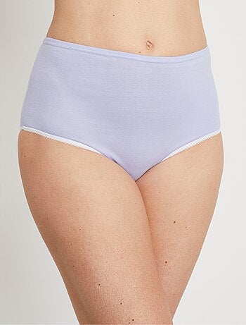 Culotte taille haute coton - lot de 6