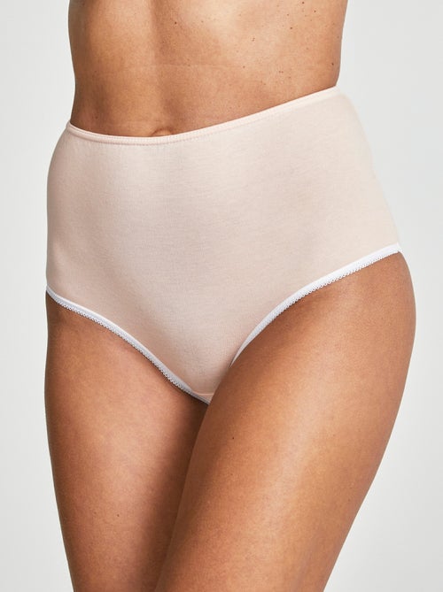 Culotte taille haute coton - lot de 6 - Kiabi