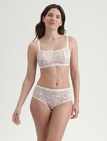 Culotte Taille Haute Coupe Vintage Bloom