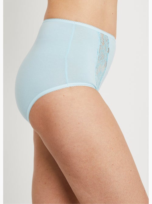 Culotte taille haute dentelle - lot de 3 - Afibel - Kiabi