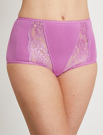 Culotte taille haute dentelle - lot de 3 - Afibel