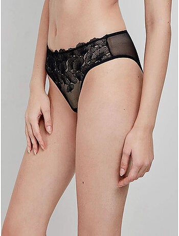 Culotte taille haute dentelle