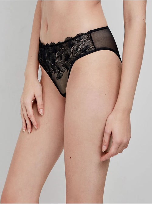 Culotte taille haute dentelle - Kiabi