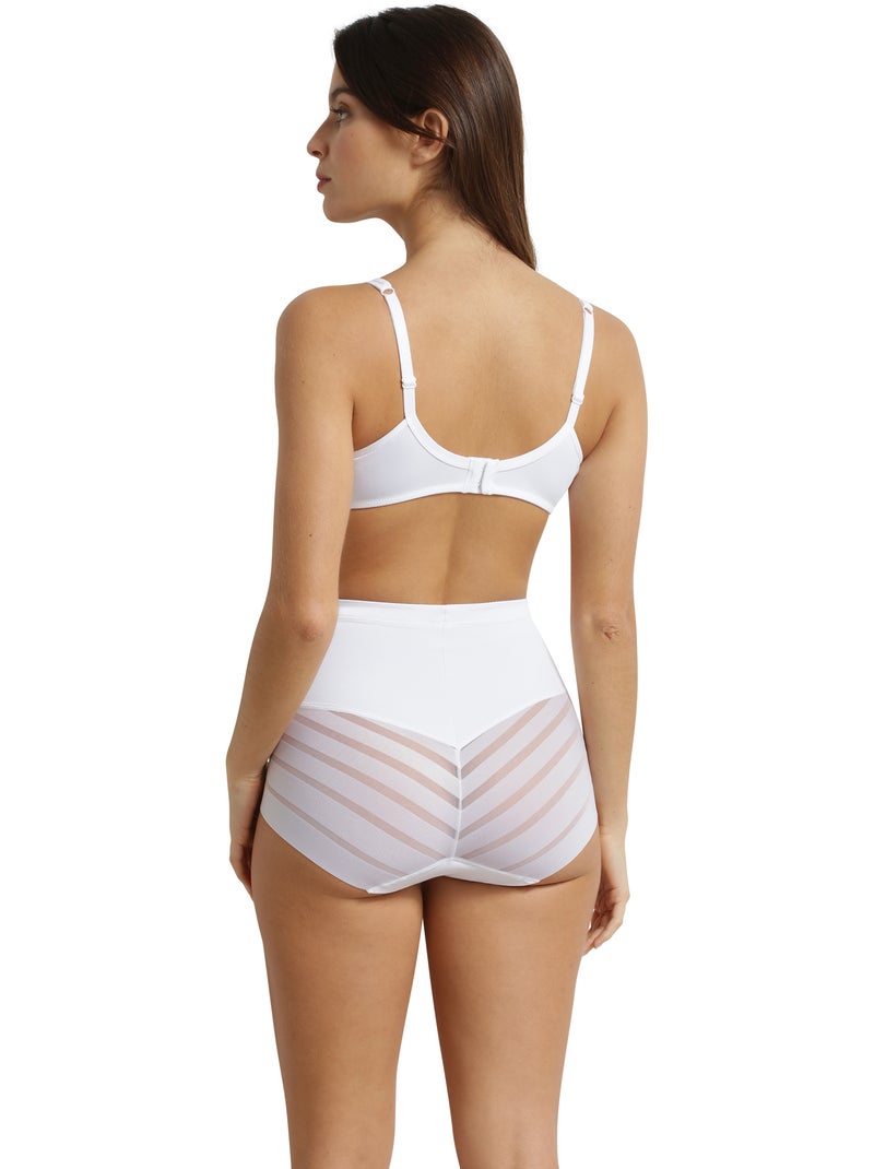 Culotte Taille Haute Diam's Control Medium Blanc - Kiabi