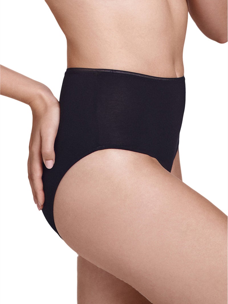 Culotte taille haute Emma Noir - Kiabi