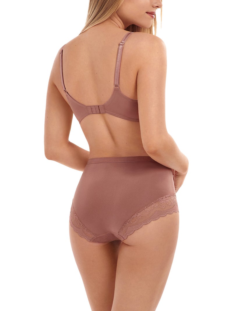 Culotte taille haute EVELYN Beige - Kiabi