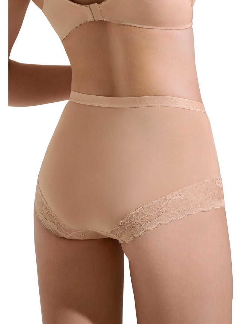 Culotte taille haute EVELYN Beige - Kiabi