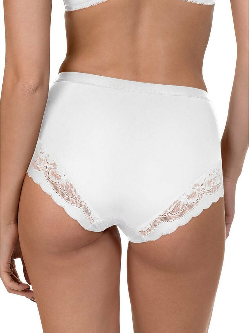 Culotte taille haute EVELYN Blanc - Kiabi