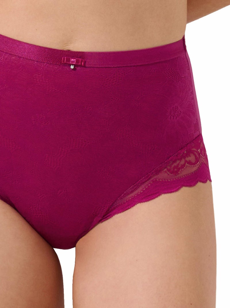Culotte taille haute EVELYN Magenta - Kiabi