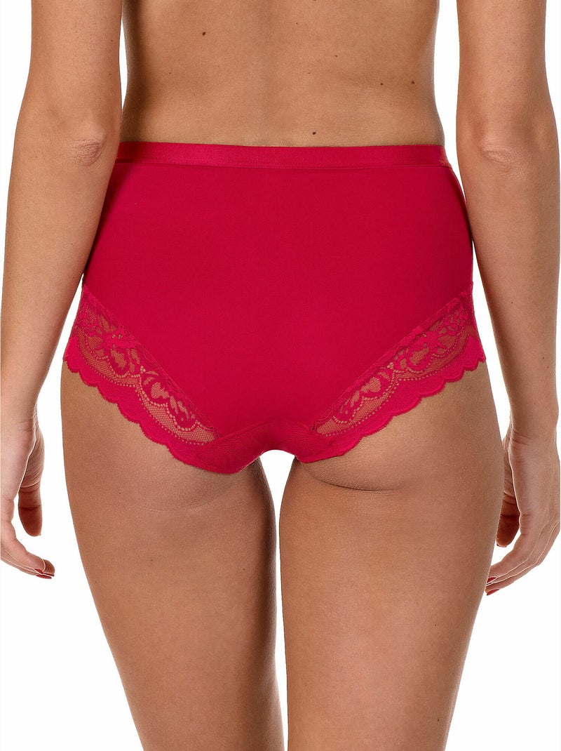 Culotte taille haute EVELYN Rouge - Kiabi