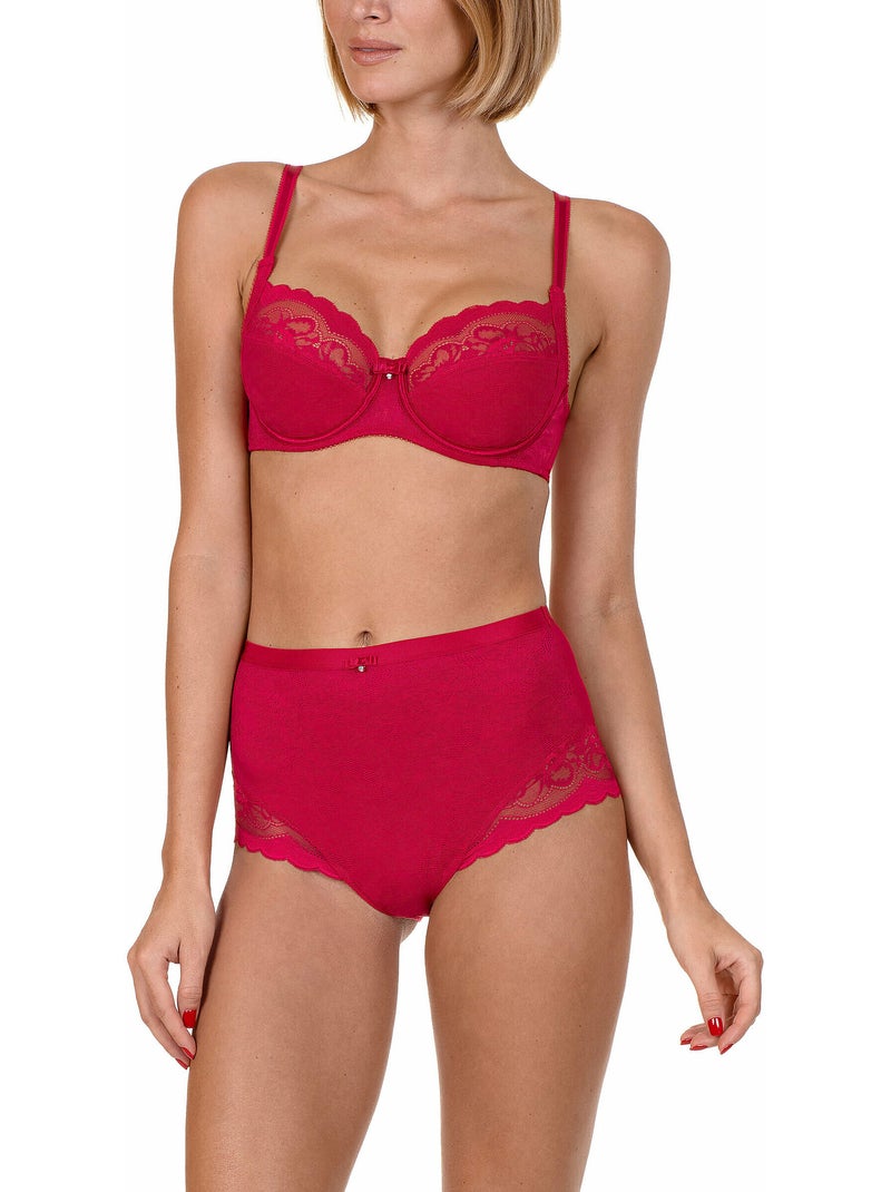 Culotte taille haute EVELYN Rouge - Kiabi