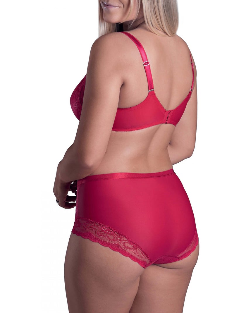 Culotte taille haute EVELYN Rouge - Kiabi
