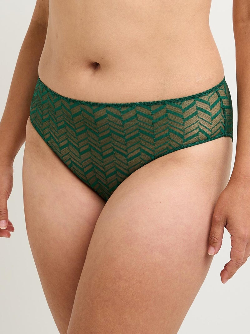 Culotte taille haute Fanfan RougeGorge Lingerie Vert foncé 0.00