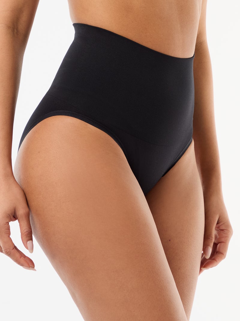 Culotte taille haute gainant Noir - Kiabi