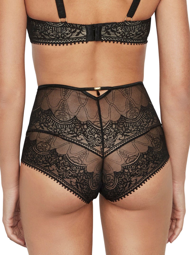 Culotte taille haute gainante AURUM Noir - Kiabi