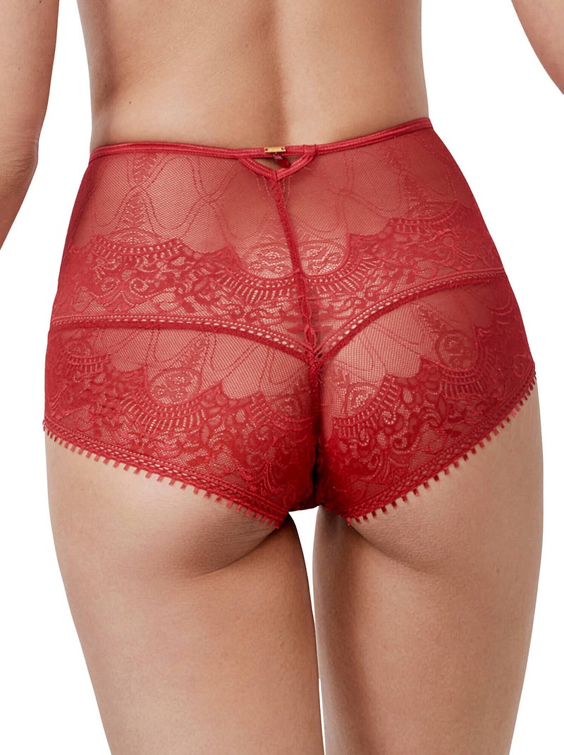 Culotte taille haute gainante AURUM Rouge - Kiabi
