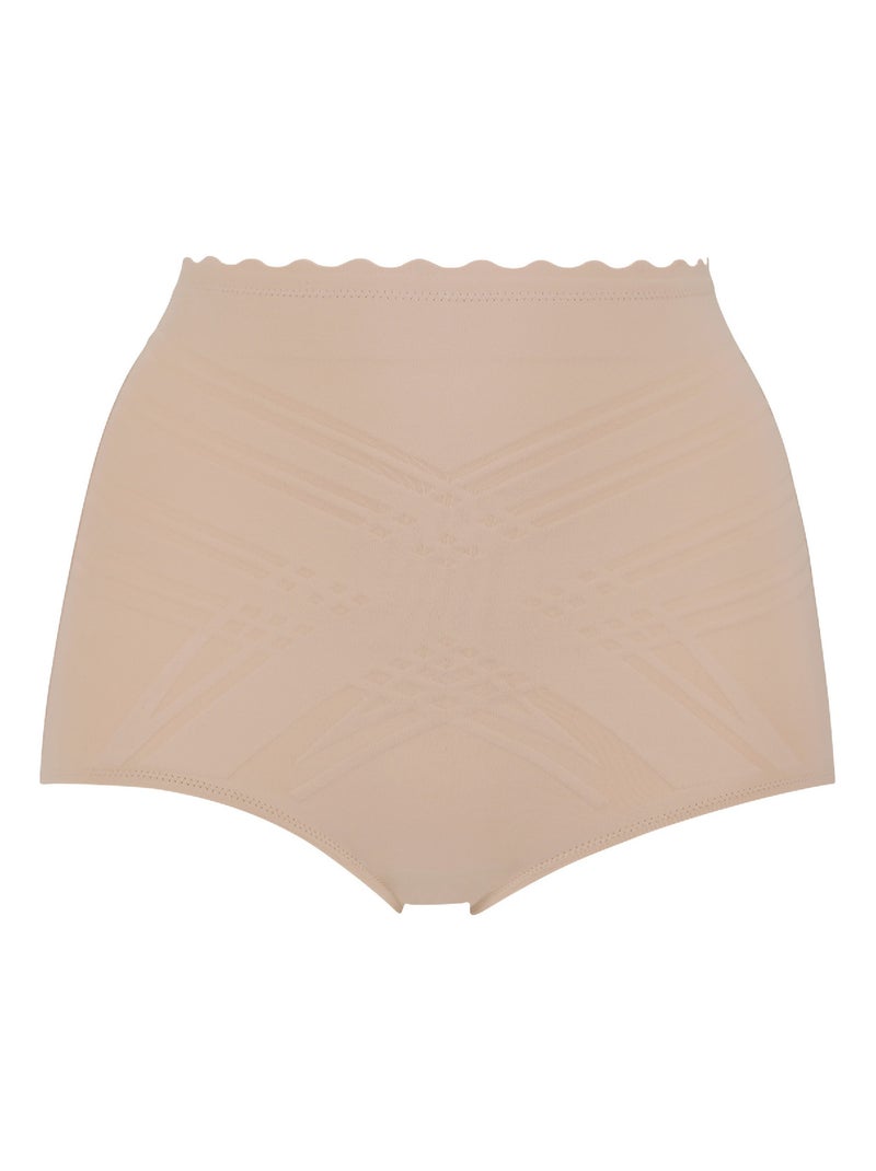 Culotte Taille Haute Gainante Beauty Lift Beige - Kiabi
