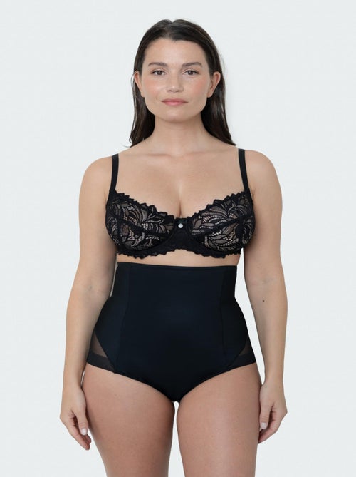 Culotte taille haute gainante EVA NOIR LINGERIE - Kiabi