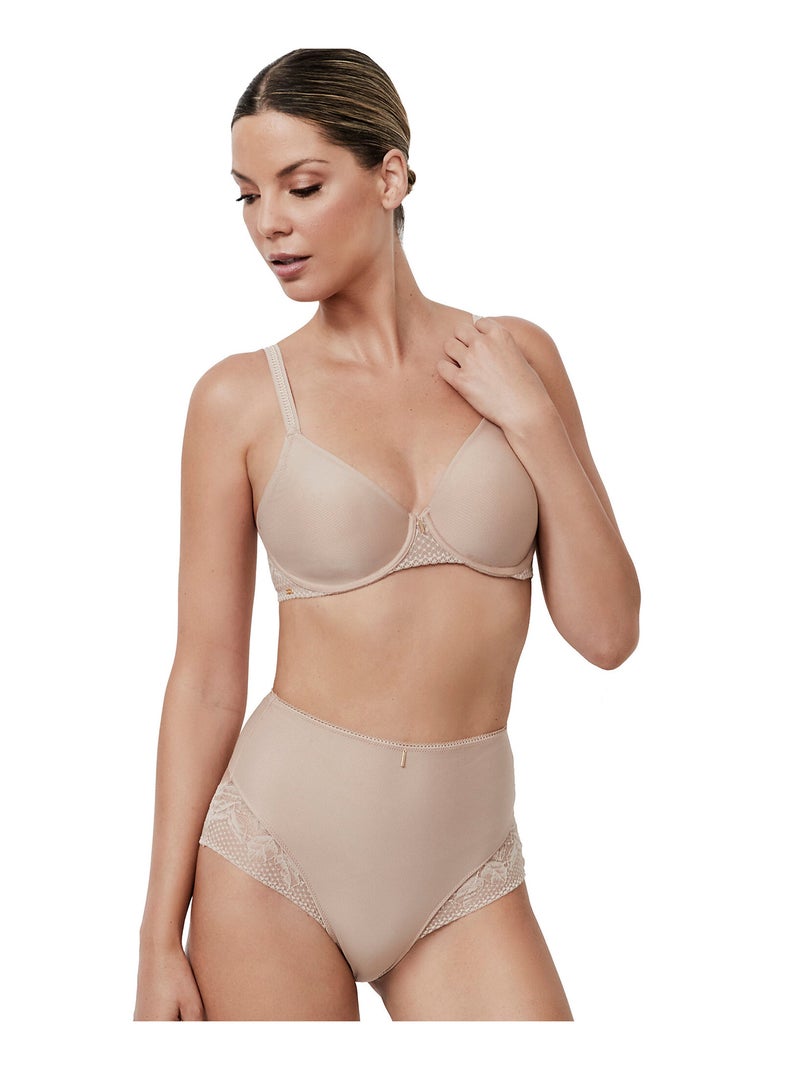 Culotte taille haute gainante MALITZIA Beige - Kiabi