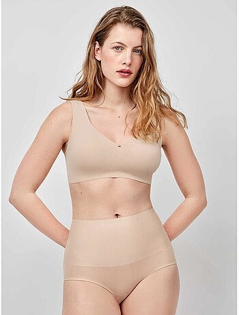 Culotte taille haute gainante sans coutures à effet réducteur