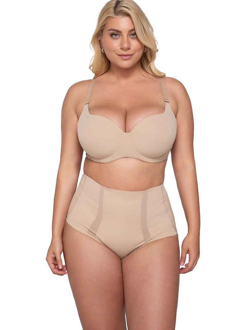 Culotte taille haute gainante sculpt Beige - Kiabi