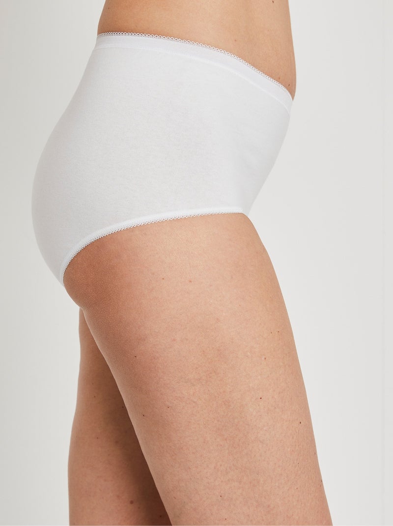 Culotte taille haute galbante - Afibel Blanc - Kiabi