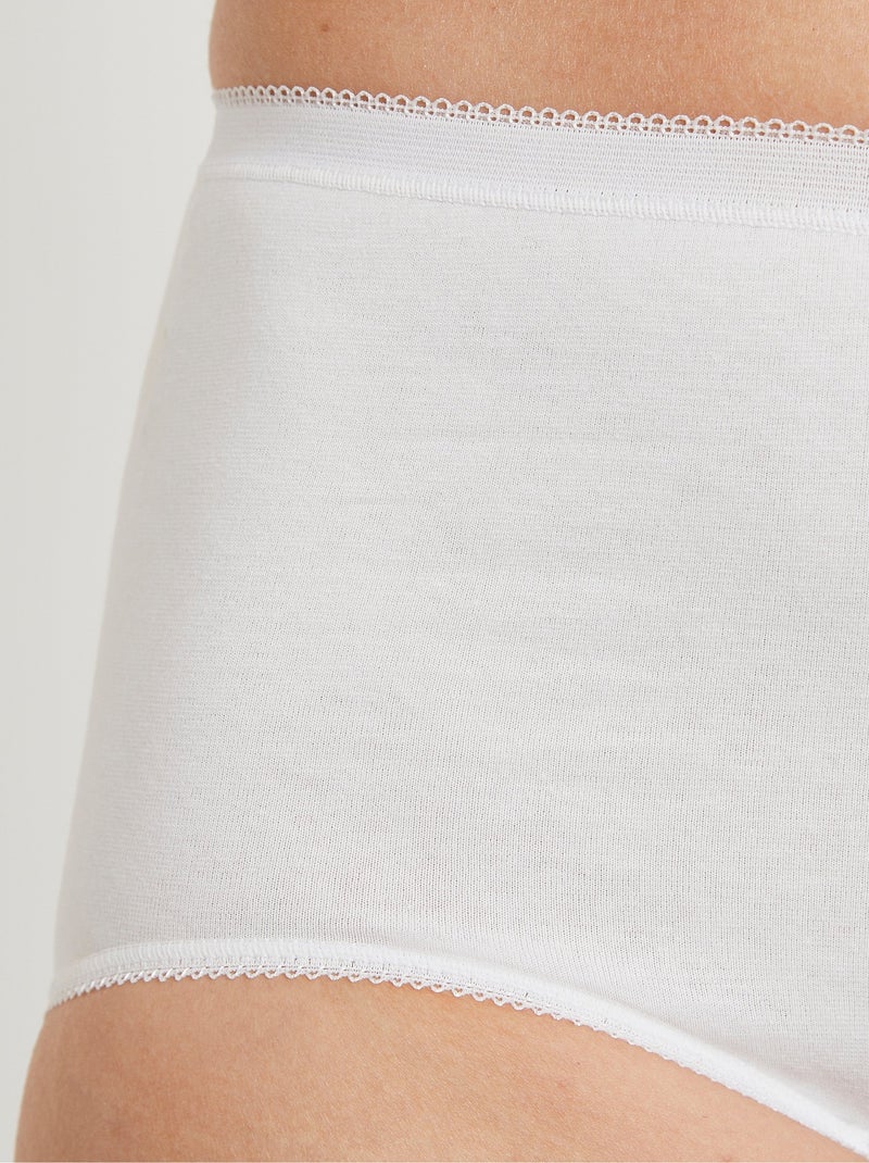 Culotte taille haute galbante - Afibel Blanc - Kiabi