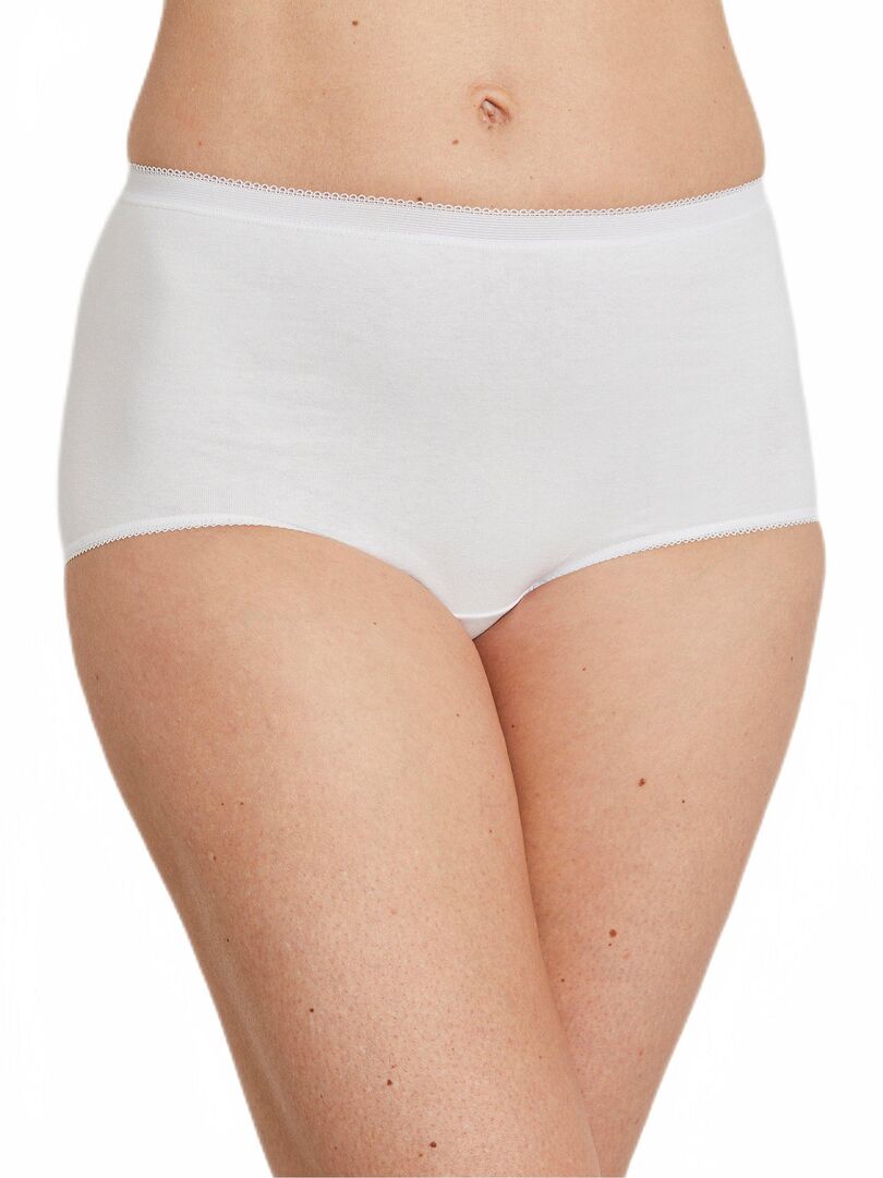 Culotte taille haute galbante Blanc - Kiabi