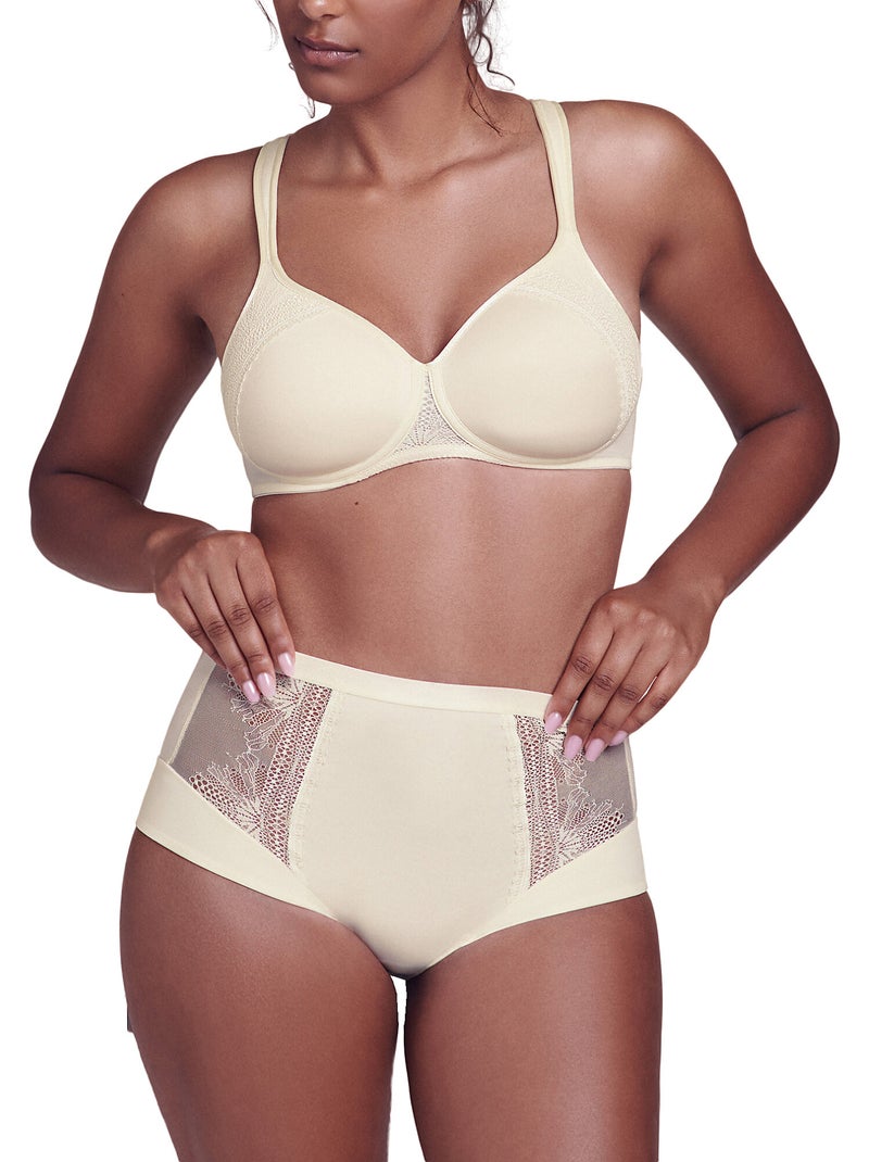 Culotte taille haute gina Ecru - Kiabi