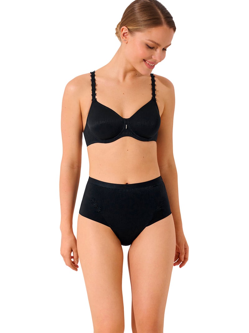 Culotte taille haute GRACIA Noir - Kiabi