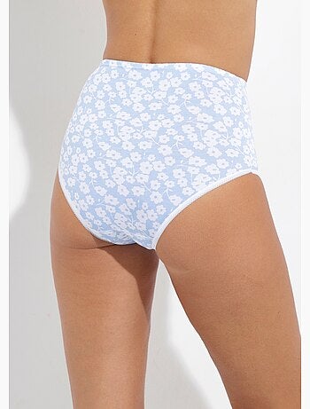 Culotte taille haute imprimée - lot de 4 - afibel