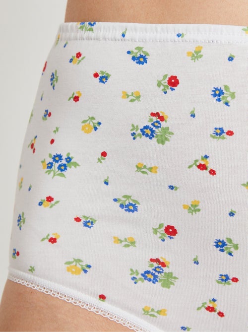 Culotte taille haute imprimée - lot de 4 - afibel - Kiabi Culotte taille haute imprimée - lot de 4 - afibel - Kiabi