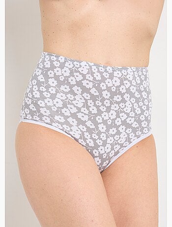 Culotte taille haute imprimée - lot de 4 - Afibel