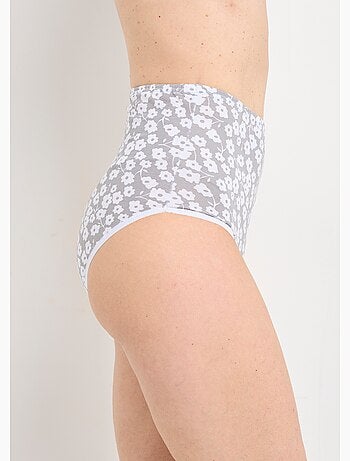 Culotte taille haute imprimée - lot de 4 - Afibel