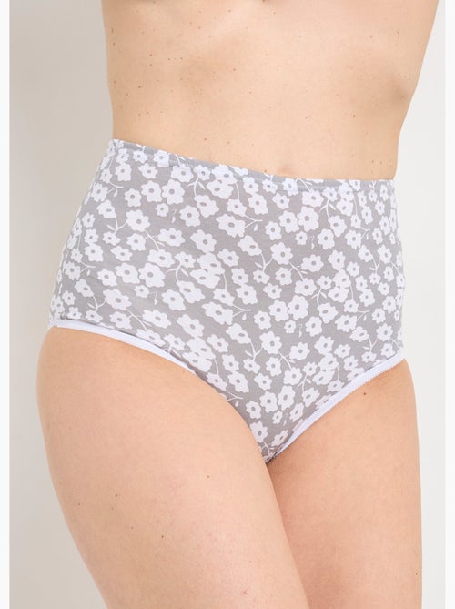 Culotte taille haute imprimée - lot de 4 - Afibel - Kiabi