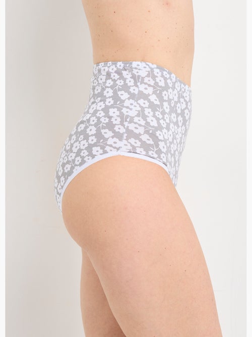 Culotte taille haute imprimée - lot de 4 - Afibel - Kiabi