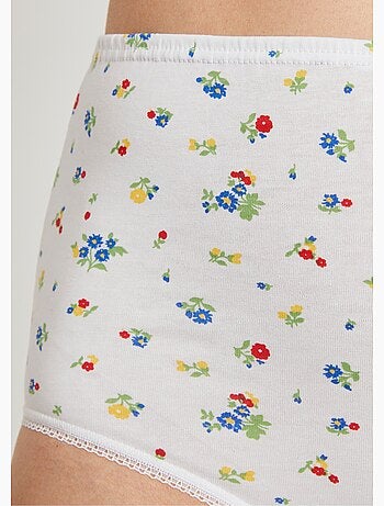 Culotte taille haute imprimée - lot de 4 - afibel