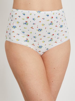 Culotte taille haute imprimée - lot de 4
