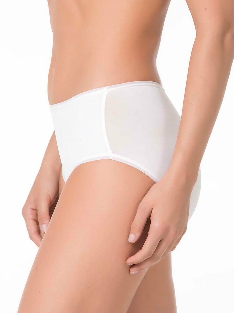 Culotte taille haute invisible Ecru - Kiabi